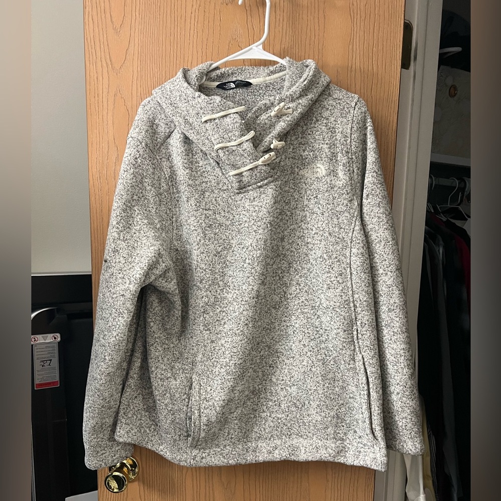 North face Quarter button hoodie